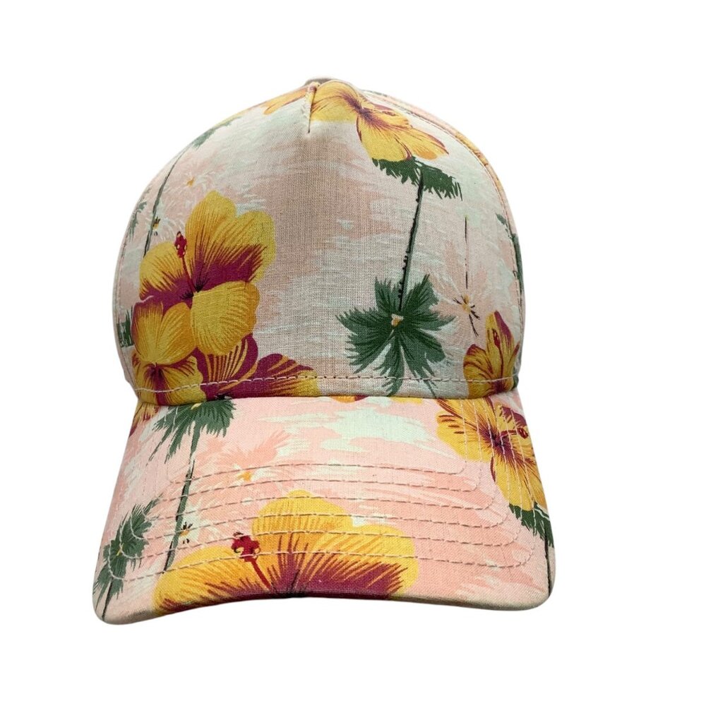 Tropical Hawaiian Floral Baseball Cap Adjustable Snapback Cotton Unisex OS 2I Me